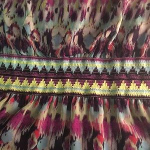 Short-sleeve Colorful Dress